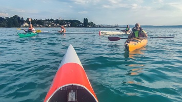 Übergabe vom Paddel-Club Kreuzlingen an den Kanu-Club Konstanz bei Staad (Foto: Herman Peter)